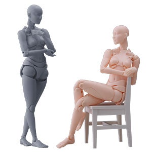 西村式デッサン人形 オリーブさん GRAY/FLESH