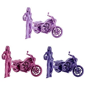 PLAMAX MF-101 Rider's portrait Honda Rebel 1100 ラベンダー/ワインレッド/ネイビー