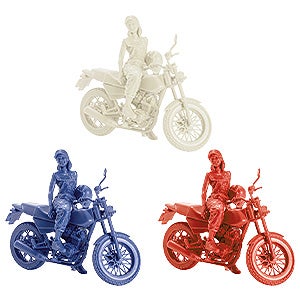 PLAMAX MF-103 Rider's portrait Honda FTR 223 レッド/ブルー/ホワイト